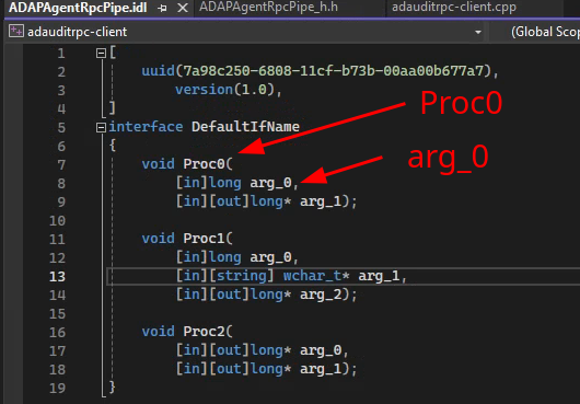 idl-structure-in-visualstudio