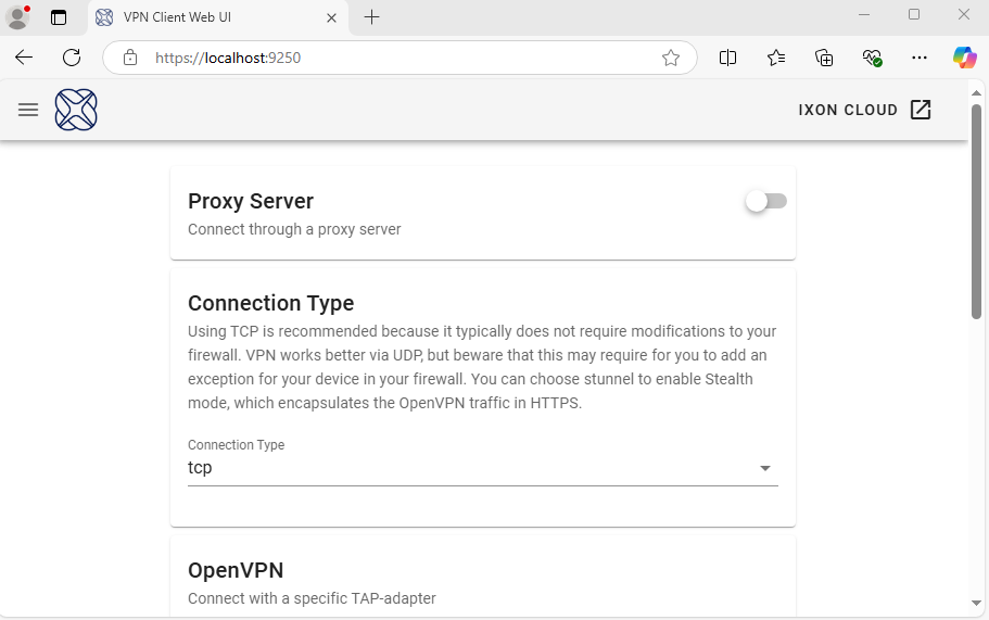 local-web-server-provided-by-ixon-vpn-client